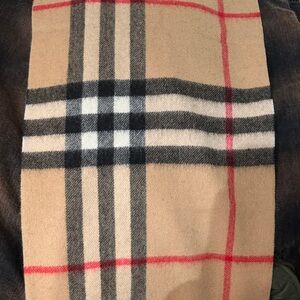 Burberry Beige Checkered Scarf